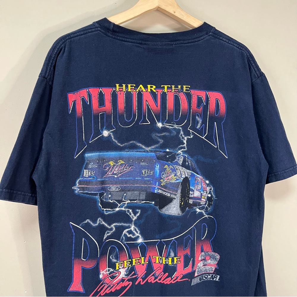 Vintage 90s Rusty Wallace Nascar Shirt - Picture 4 of 5